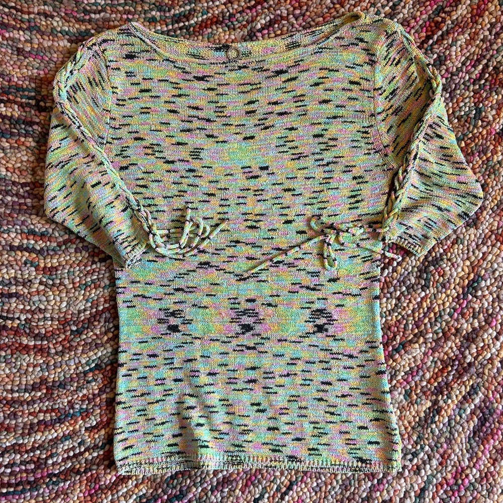 Multicolor 3/4 Sleeve Blouse